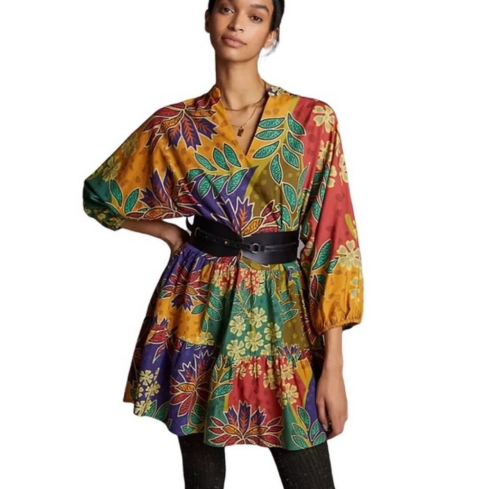 Conditions Apply - Anthropologie Floral Women's Tunic -XS